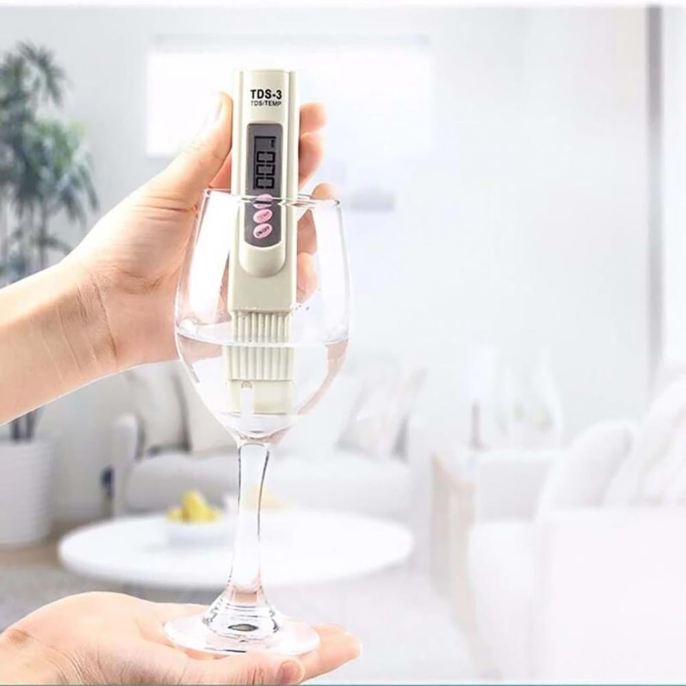 NBTech NB-TS-300 TDS Metre Termometreli Su Kalite Ölçer Pil+Kılıf Hediyeli