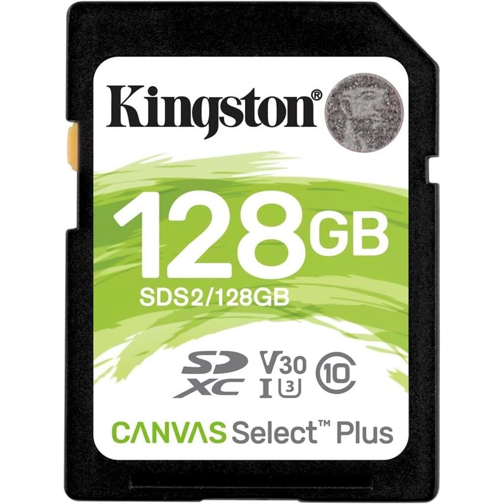Kingston SDHC 128GB SDS2/128GB Select Plus Class10 Hafıza Kartı