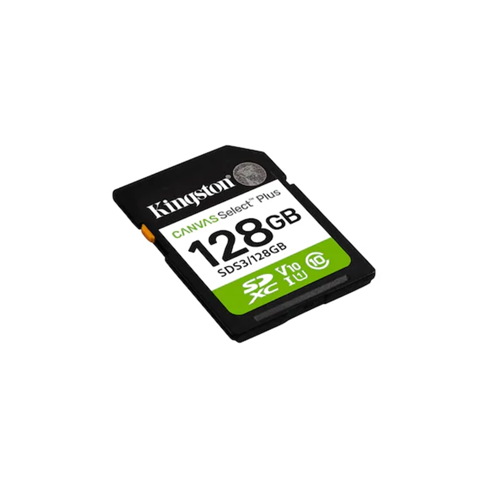 Kingston Canvas Select Plus 128GB Class 10 UHS-I U1 A1 V10 Hafıza Kartı