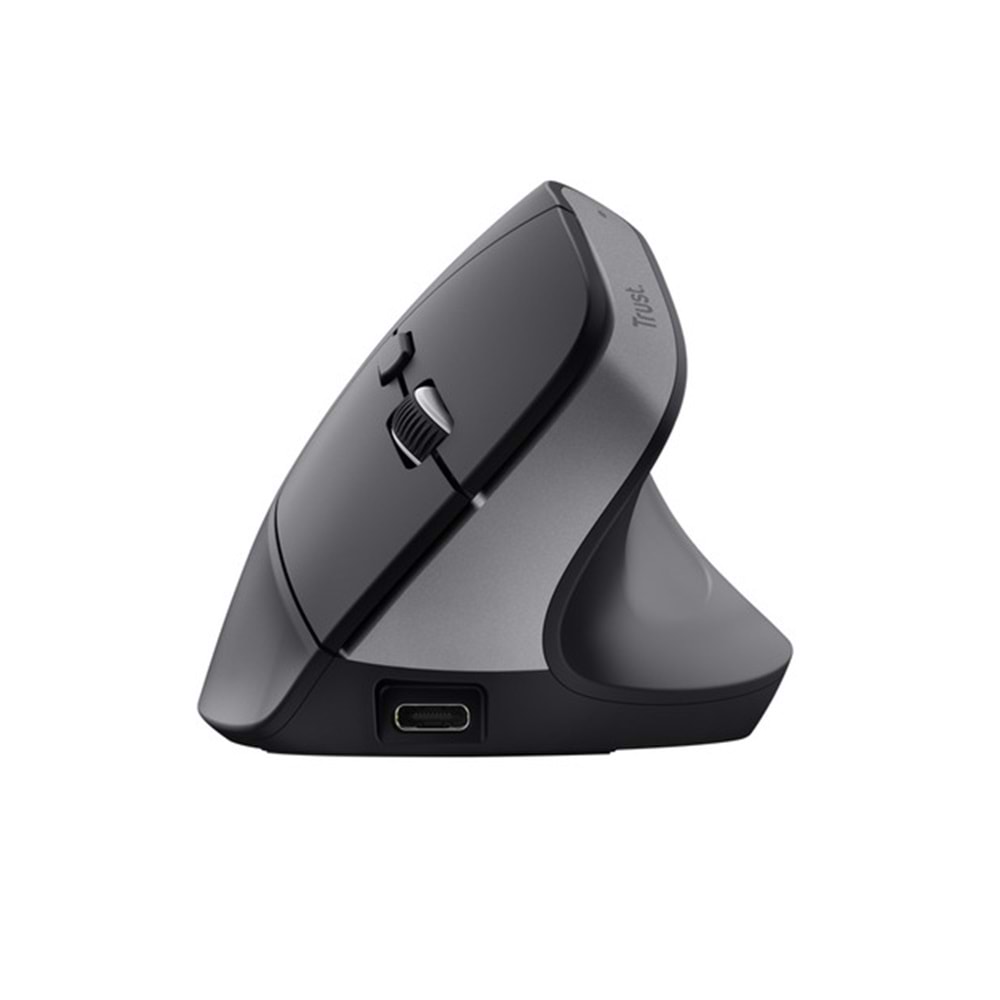 Trust 25146 Bayo+ Ergonomik Kablosuz Mouse – Şarj Edilebilir Sessiz Kablosuz Mouse