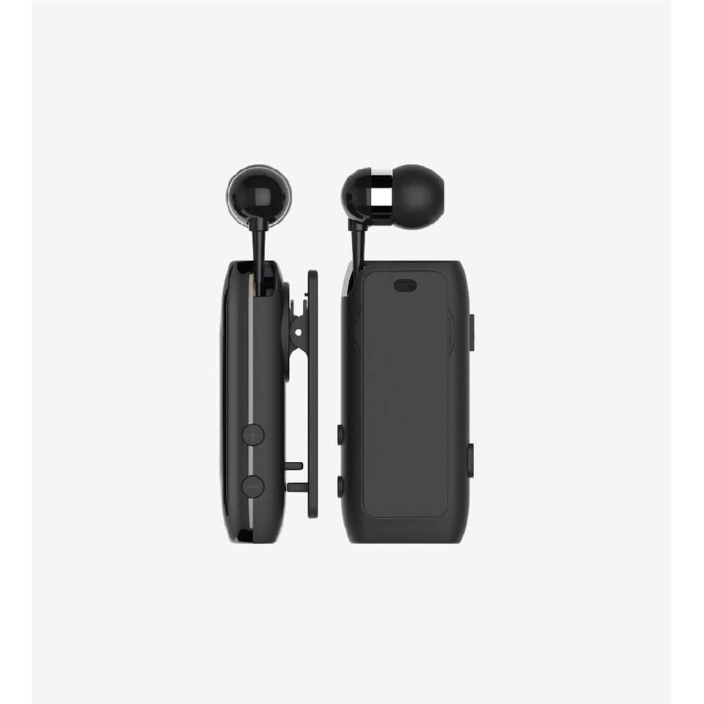 LinkTech V80 Smart Gri Makaralı Titreşimli Bluetooth Kulaklık, Göstergeli Bluetooth V5.2 Makaralı Kulaklık 20 Saat