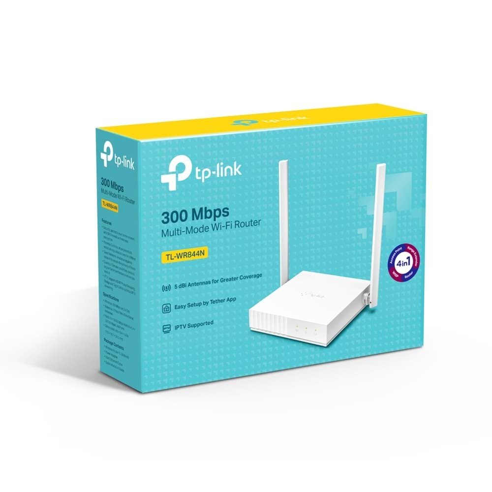 Tp-Link TL-WR844N 300 Mbps Çoklu Mod Wi-Fi Router
