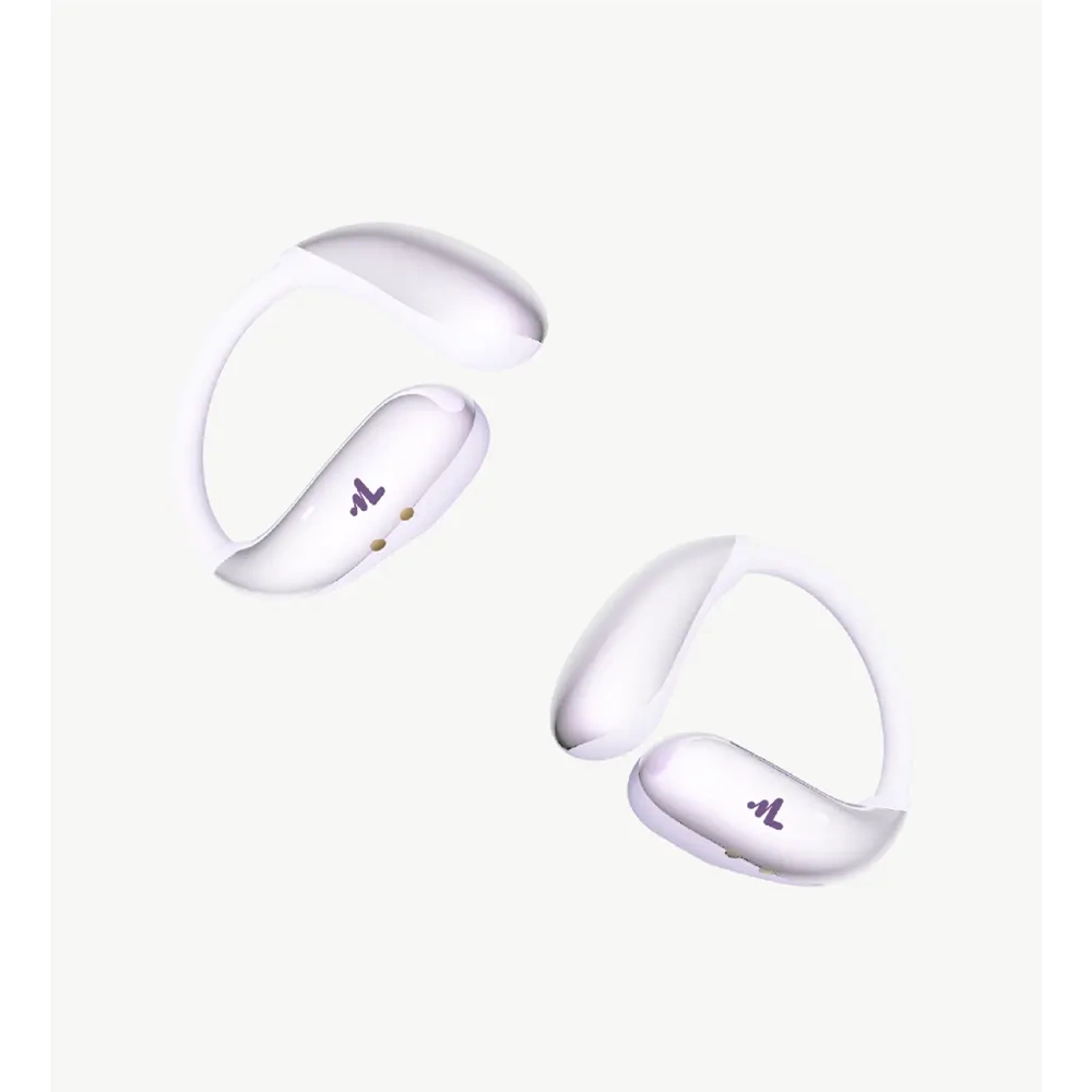 LinkTech X166 Purple Açık Kulak Tasarım AI Dijital Ekranlı Bluetooth 6.0 Kablosuz Kulaklık