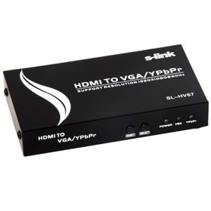S-link SL-HV67 HDMI to VGA+YPBPR Çevirici (11529)