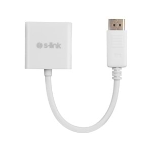 S-link SL-DS585 DisplayPort to VGA 10cm Görüntü Dönüştürücü Adaptör