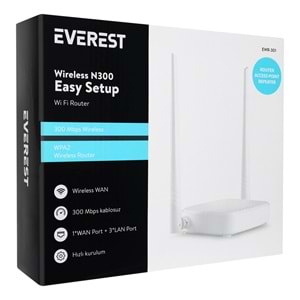 Everest EWR-301 300Mbps Kablosuz N Wi-Fi Repeater Access Point Router