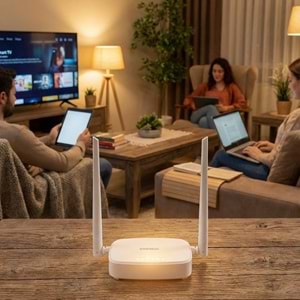 Everest EWR-301 300Mbps Kablosuz N Wi-Fi Repeater Access Point Router