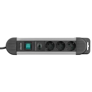 S-link SPGKS03 1.5M 3'lü 900 Joule Akım Korumalı Gri Grup Priz