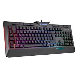 Rampage RAPIDO PLUS Semi Mechanical Sese Duyarlı Rainbow Işıklı Makrolu Gaming Klavye