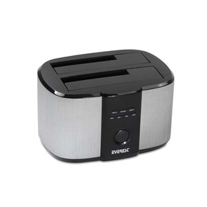 Everest HD3-540 2.5/3.5 İkili USB3.0 SATA III 6Gbps 4TB/6TB/8TB Clone Docking Harddisk Kutusu
