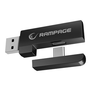 Rampage RETSU Siyah Kablosuz Bluetooth 2.4G RGB Gaming Oyuncu Kulaklığı
