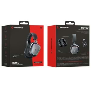 Rampage RETSU Siyah Kablosuz Bluetooth 2.4G RGB Gaming Oyuncu Kulaklığı