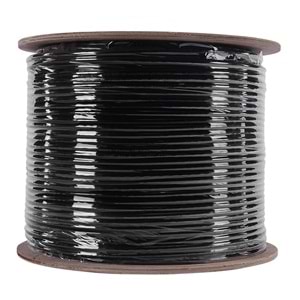 S-link SL-CAT609 305m 23AWG 0.57mm CCA Double Jack GRİ+Siyah CAT6 Kablo