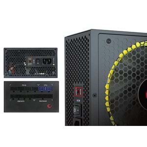 Rampage RGB-550 550W 80 Plus Gold Sertifikalı RGB Ledli Full Moduler Power Supply Outlet