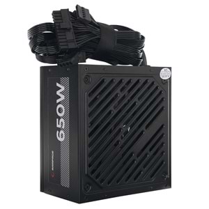 Rampage RMP-650-80PB 650W 14cm Siyah Fan 80 Plus Bronze Aktif PFC Power Supply