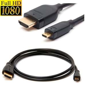 S-link SLX-915 Micro HDMI to HDMI Kablo, 1 Metre 1080P FullHD Micro Kablo