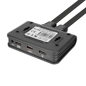 S-Link SL-2702HKW 2 Port HDMI KVM Switch 4K USB Kablolu Otomatik Anahtarlayıcı 1.8 Metre