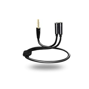S-link SL-302MS 3.5mm Mikrofon Kulaklık Çoklayıcı Kablo, Çevirici