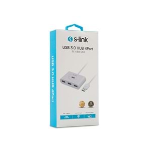 S-link SL-USB-C64 USB3.0 to USB3.0 HUB 3+1 Çevirici Hub
