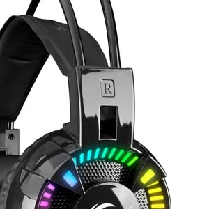 Rampage STYLES Siyah USB 7.1 RGB Mikrofonlu Gaming Oyuncu Kulaklığı