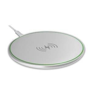 S-Link Swapp SW-CWF80 QI Sertifikalı 10W 5V/2A- 9V/1.1A Beyaz Kablosuz Şarj Cihazı