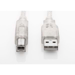 S-link SL-U2005 Usb2.0 5m Şeffaf Yazıcı Kablo