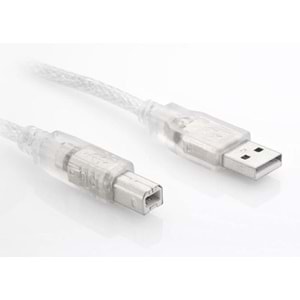 S-link SL-U2005 Usb2.0 5m Şeffaf Yazıcı Kablo