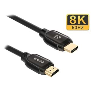 S-link SL-H8K01 1.5 Metre HDMI 2.1 8K Ultra HDR Metal Kılıflı Kablo