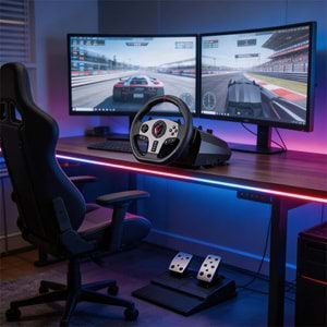 Rampage V900-S PS3/PS4/PC/XBOXONE/XBOX360 SWITCH 6 in 1 Pedallı Gaming Oyuncu Direksiyonu (Outlet)