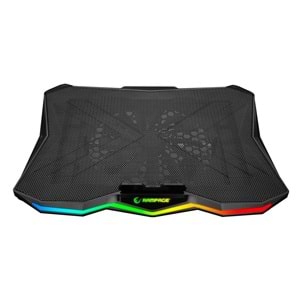 Rampage AD-RC8 SHOWY Siyah 180mm Fan 15-17 RGB Işıklı Notebook Soğutucu Stand OUTLET