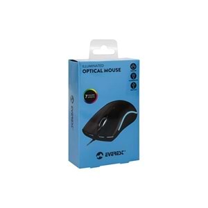 Everest SM-M9 Usb Siyah 3D Optik Led Mouse