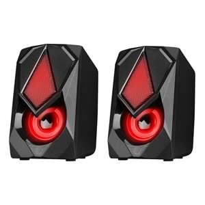 Rampage RMS-G19 2.0 5 Watt Işıklı Siyah Multimedia Speaker(Outlet)