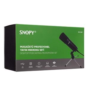Snopy SN-04P Siyah Çok Amaçlı Profesyonel Masaüstü Mikrofon Kiti