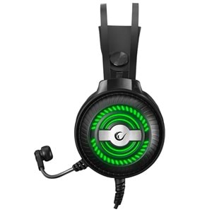 Rampage RM-K29 THUNDER Siyah 3.5mm + USB Mikrofonlu LED Oyuncu Kulaklığı