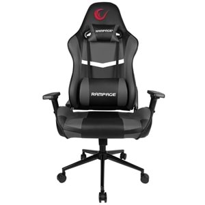 Rampage KL-R56 3D Kol,Tam Dökme Süngerli Siyah/Gri Oyuncu Koltuğu (OUTLET)