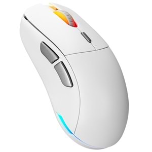 Rampage FURYZ 16000 DPI 1ms 3335 Sensör Kablosuz RGB Gaming Mouse Beyaz
