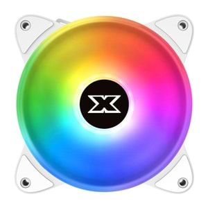 Xigmatek EN46461 GALAXY III ESSENTIAL ARCTIC 3x12cm BX120 ARGB Fan Kontrolcü+Kumanda Beyaz Kasa Fan Kiti
