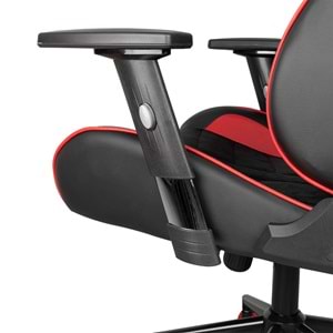 Rampage KL-R9 Alcantara Serisi Üst Seviye Terletmez Kumaş Kırmızı/Siyah Gaming Oyuncu Koltuğu Outlet