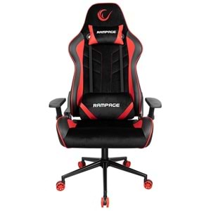 Rampage KL-R9 Alcantara Serisi Üst Seviye Terletmez Kumaş Kırmızı/Siyah Gaming Oyuncu Koltuğu Outlet