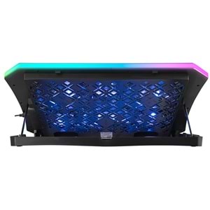 Rampage AD-RC34 METAFOR Siyah 6 Fanlı RGB Işıklı 10-19 Notebook Soğutucu Stand