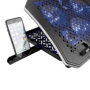 Rampage AD-RC34 METAFOR Siyah 6 Fanlı RGB Işıklı 10-19 Notebook Soğutucu Stand