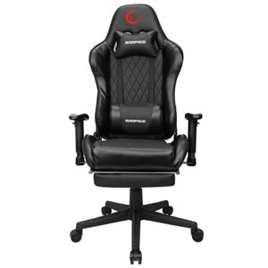 Rampage KL-R71 EMPIRE Ayak Dayama Yerli Siyah/Silver Gaming Oyuncu Koltuğu