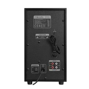 Mikado MD-370BT 2+1 38W Siyah BT/AUX/USB/FM/LED Işıklı Multimedia Speaker Outlet