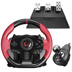 Rampage SPEED W20 PS3 PS4 PC Xbox One Xbox 360 Switch 3 Pedallı El Vitesli Gaming Direksiyon Outlet