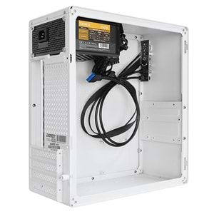 Everest K250 PEAK 250W MICRO PSU Beyaz USB3.0+USB2.0+TYPE-C+HD AUDIO Kompakt Mid-T PC Kasası