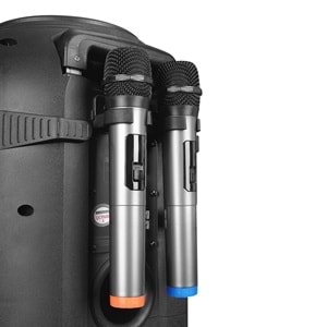 Mikado MD-BT125 100W USB/BT/TF/TWS 2 UHF Kablosuz Mikrofonlu Öğretmen/Toplantı Anfisi Outlet