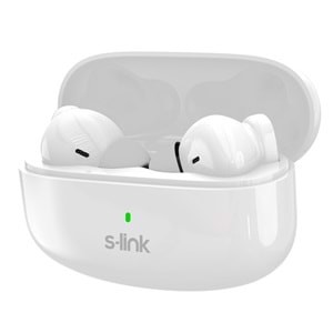 S-Link EARDOPES SL-TWS08 Beyaz 4 Mikrofonlu ENC Dual Mic TWS Bluetooth 5.3 Kablosuz Kulaklık 500mAh Type-C