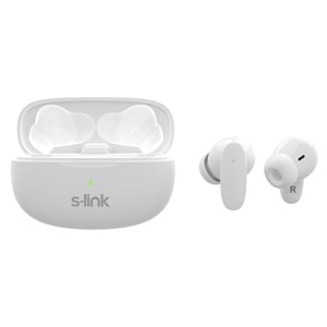 S-Link EARDOPES SL-TWS08 Beyaz 4 Mikrofonlu ENC Dual Mic TWS Bluetooth 5.3 Kablosuz Kulaklık 500mAh Type-C