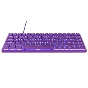 Rampage REBEL Mor Low Profile RED SWITCH Mekanik Gaming Oyuncu Klavye US Layout English Beyaz Işıklı