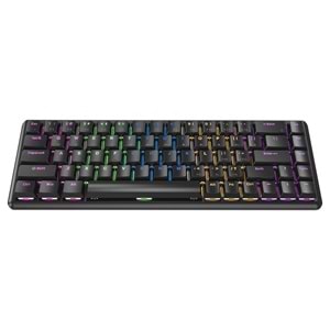 Rampage REBEL Siyah Low Profile RED SWITCH Mekanik Gaming Oyuncu Klavye US Layout Rainbow
